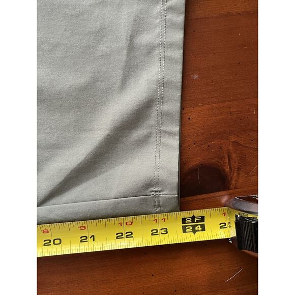 T By Talbots Pants Size 2X Wide Crop Leg Stretch High Rise Green Casual Coastal - Picture 11 of 13